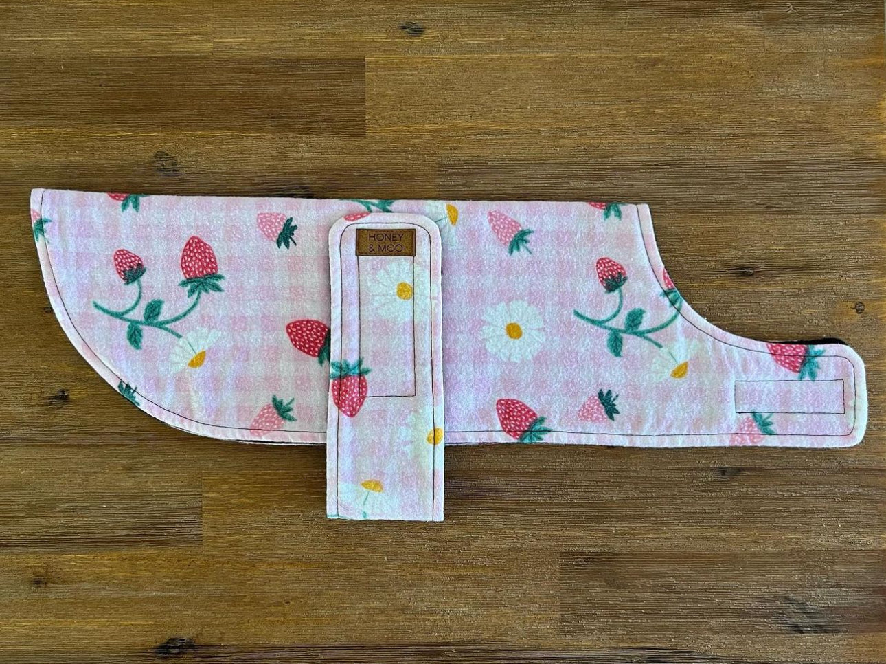 Flannel - Pink strawberry gingham