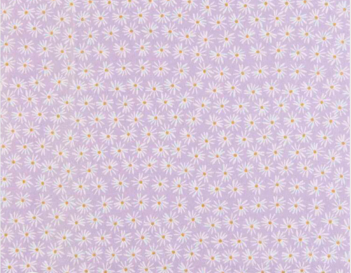 Flannel - Purple daisy