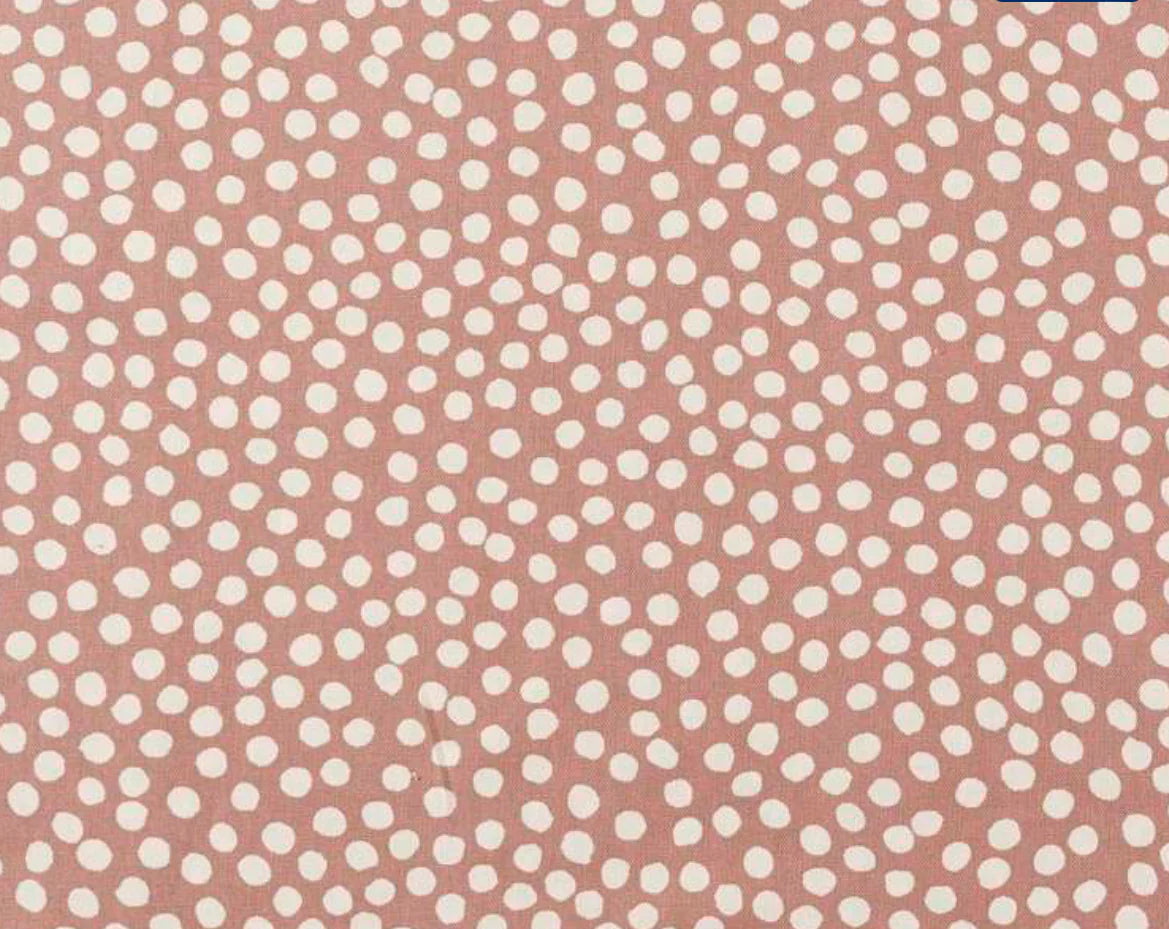 Canvas - Dusty pink dots