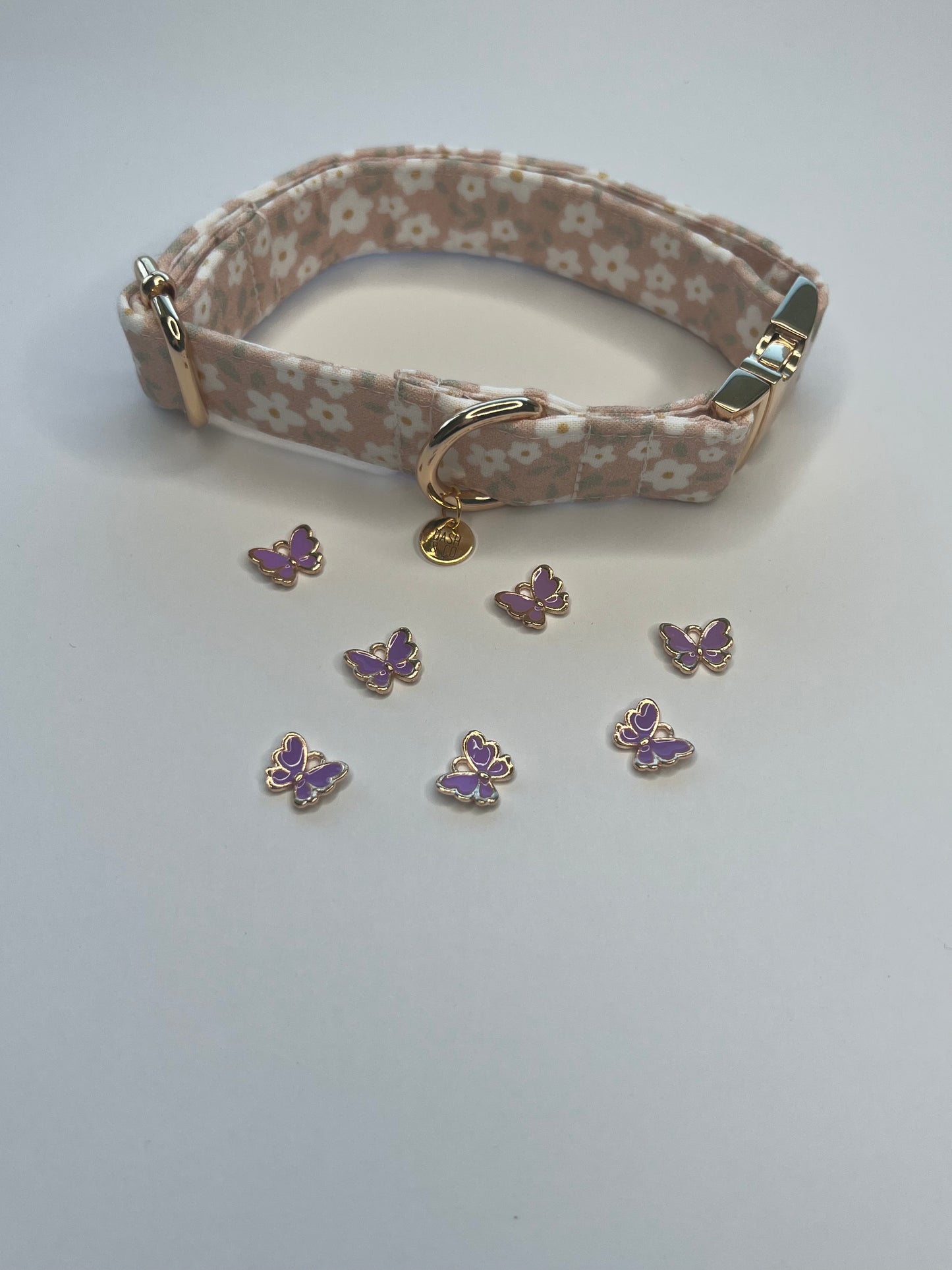 Purple Butterfly Collar Charm