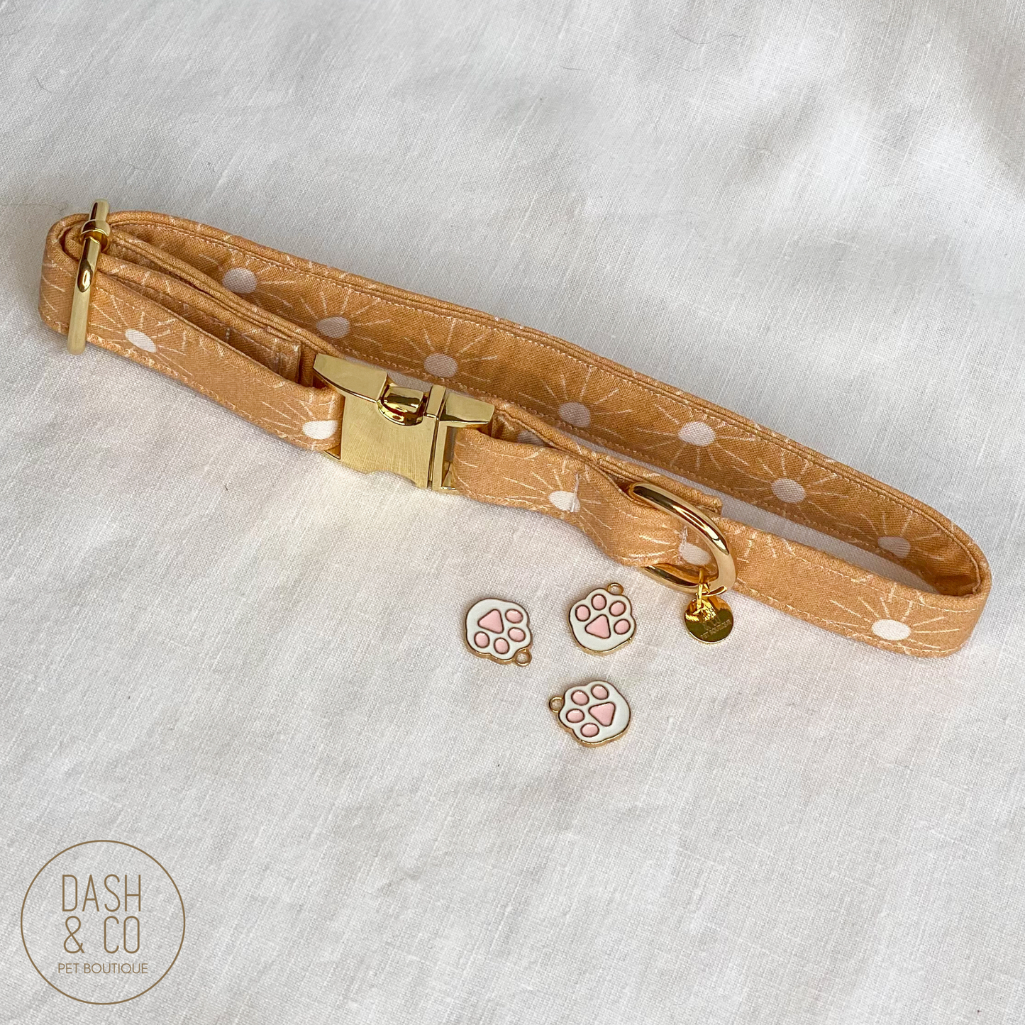 Pink Paw Collar Charm