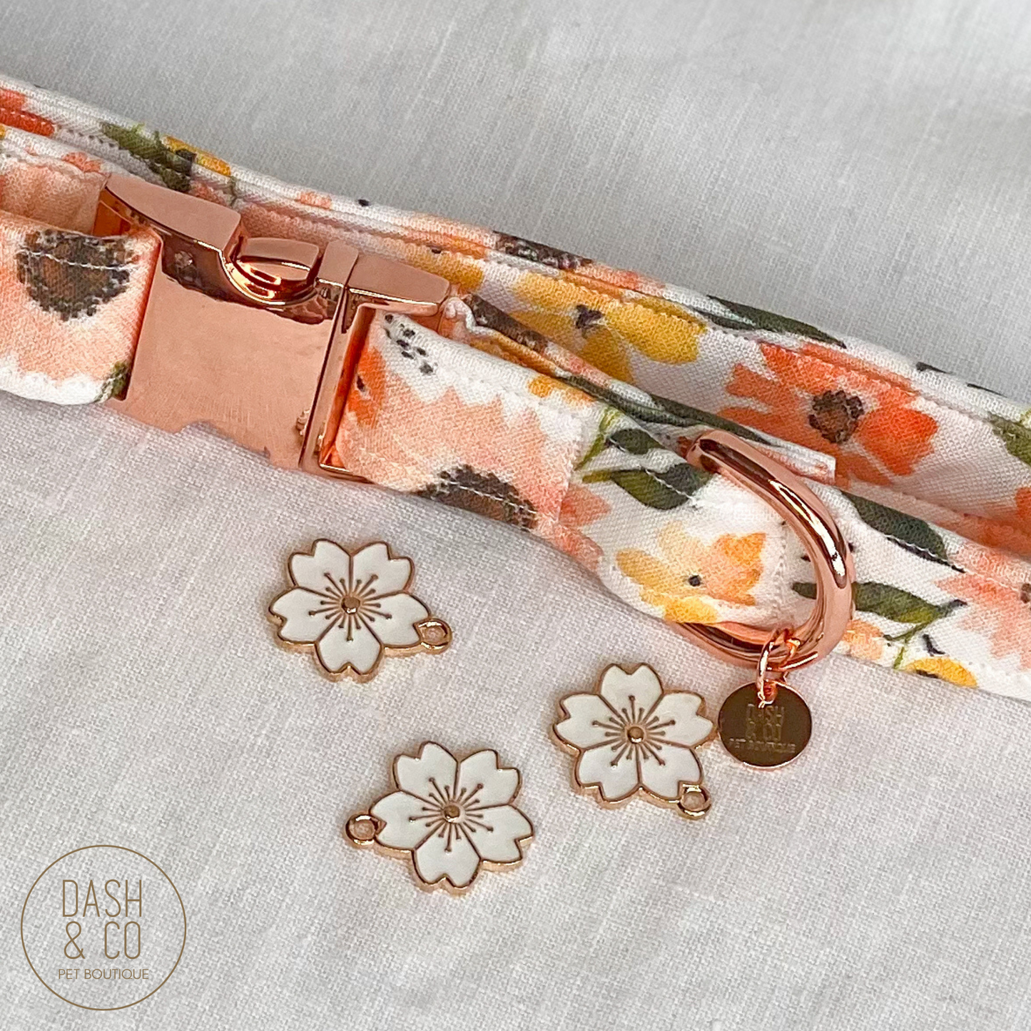 Magnolia Collar Charm