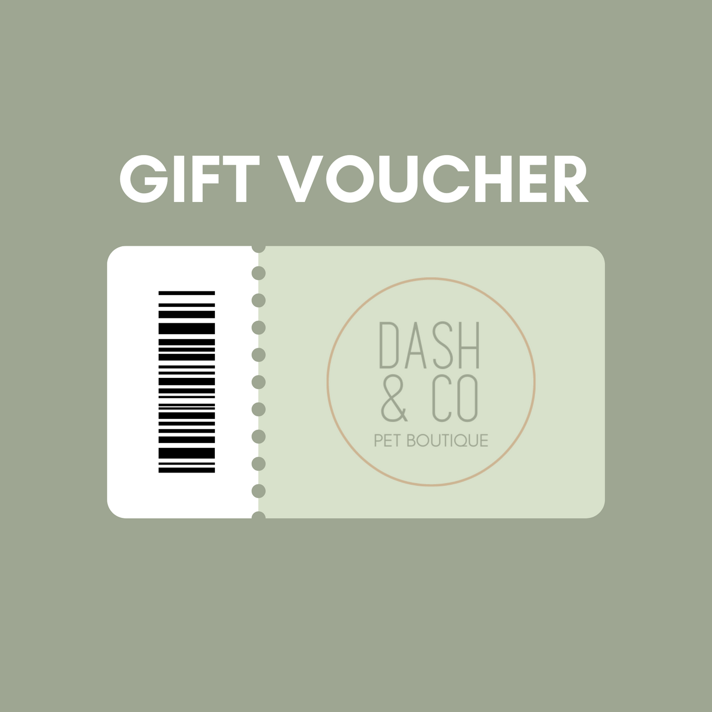 Dash & Co Pet Boutique Gift Card