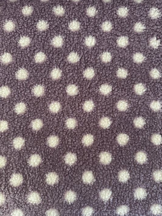 Cozy - Teddy Purple dots