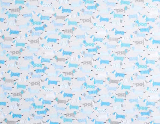 Flannel - Blue dachshunds