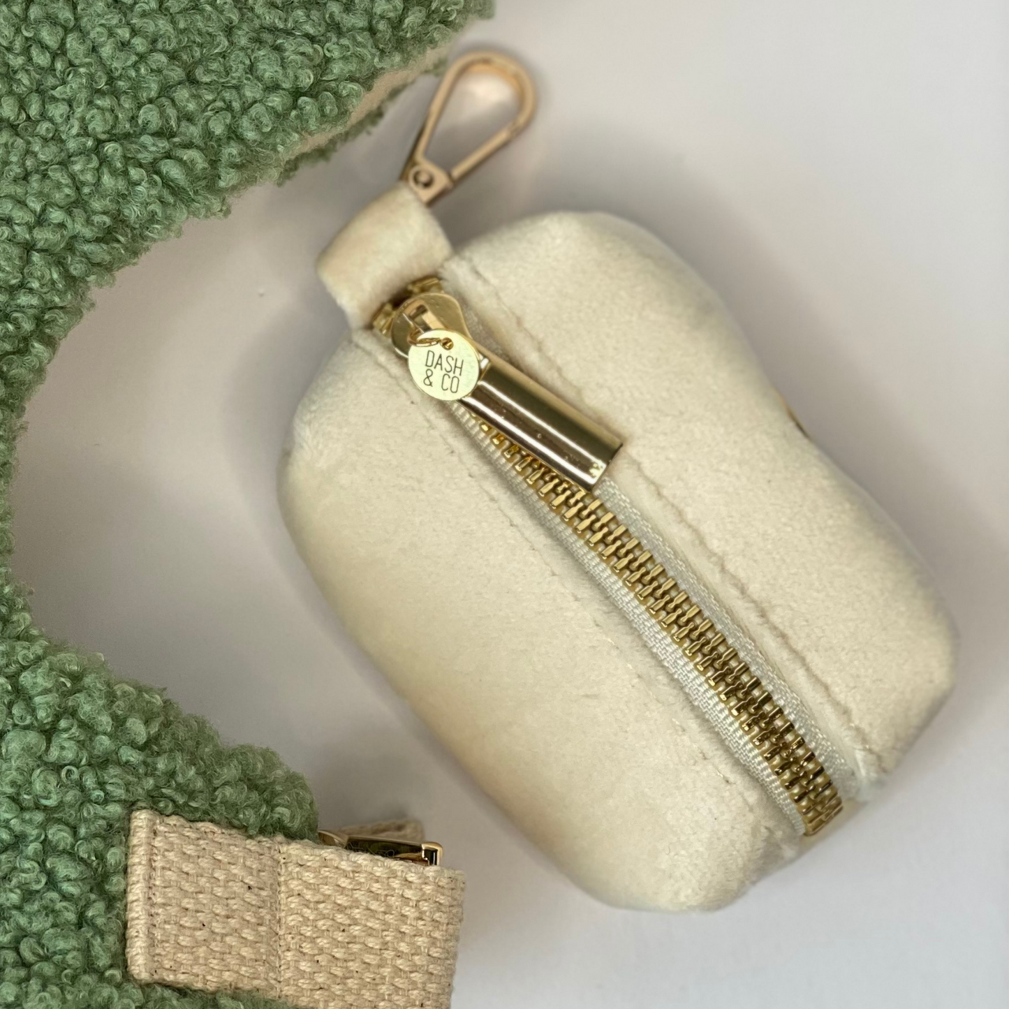 Velvet Poop Bag Holder