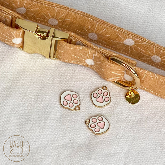 Pink Paw Collar Charm