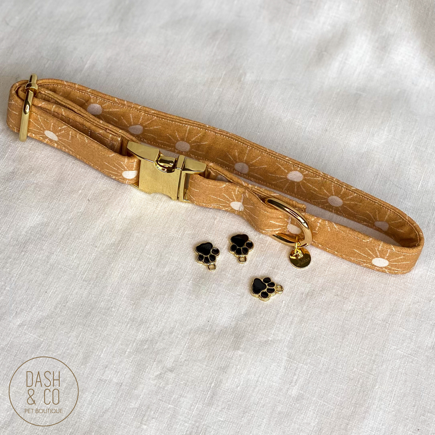 Black Paw Collar Charm