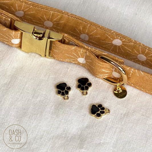 Black Paw Collar Charm