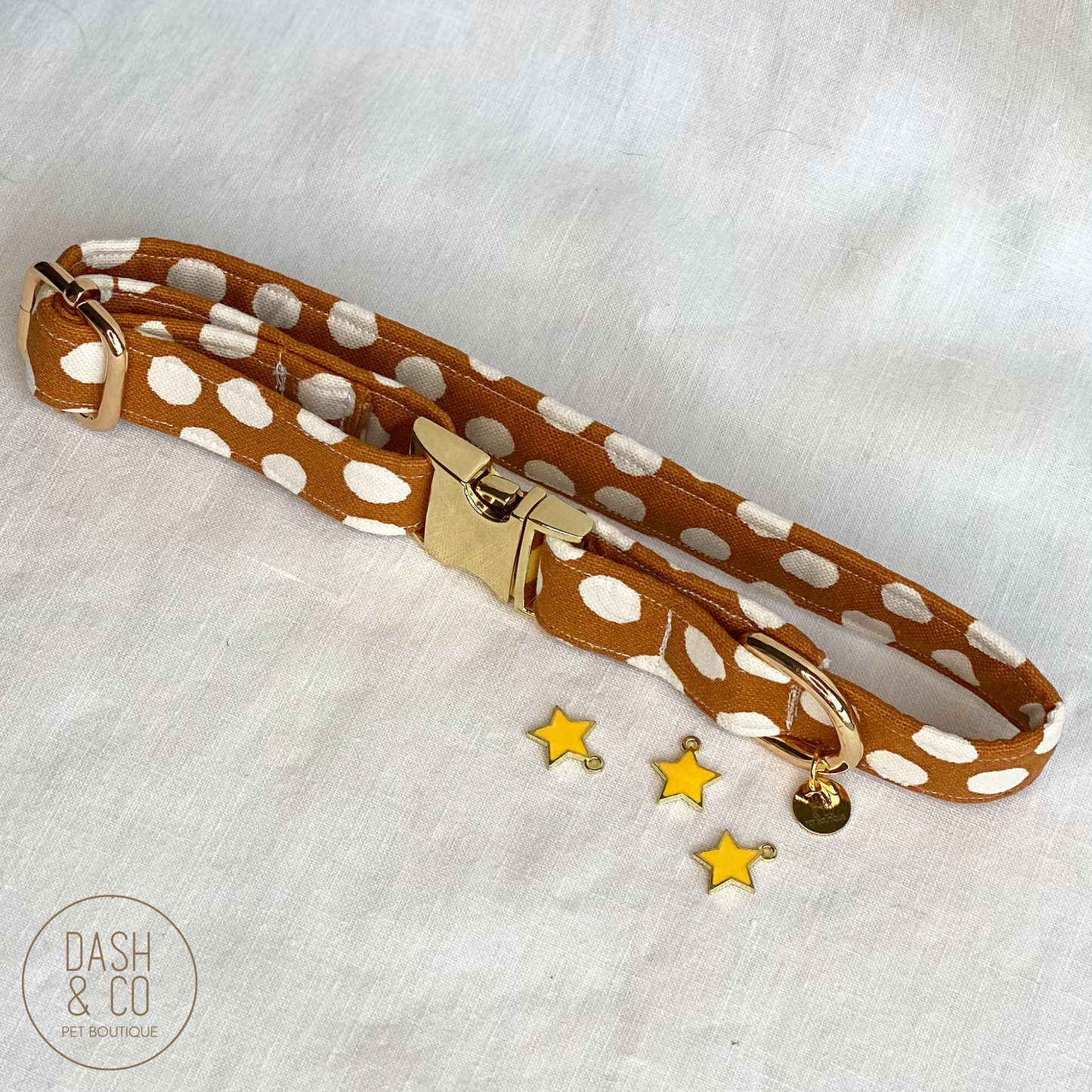 Yellow Star Collar Charm