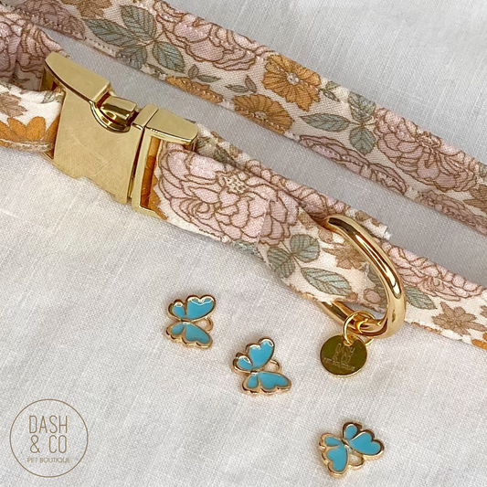Blue Butterfly Collar Charm