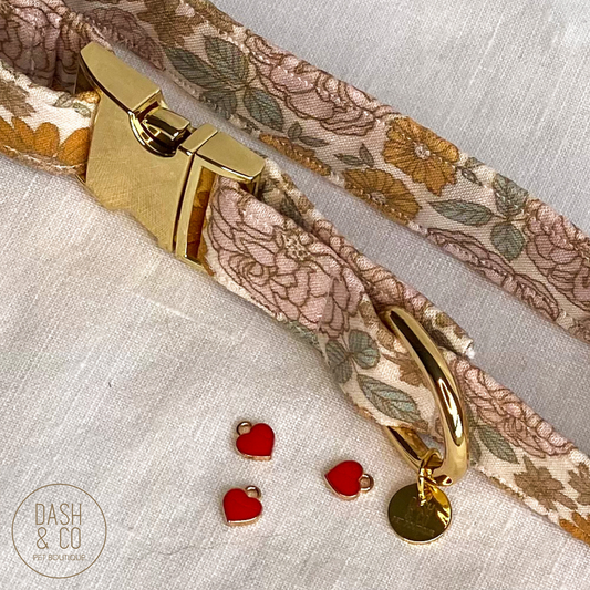 Red Heart Collar Charm