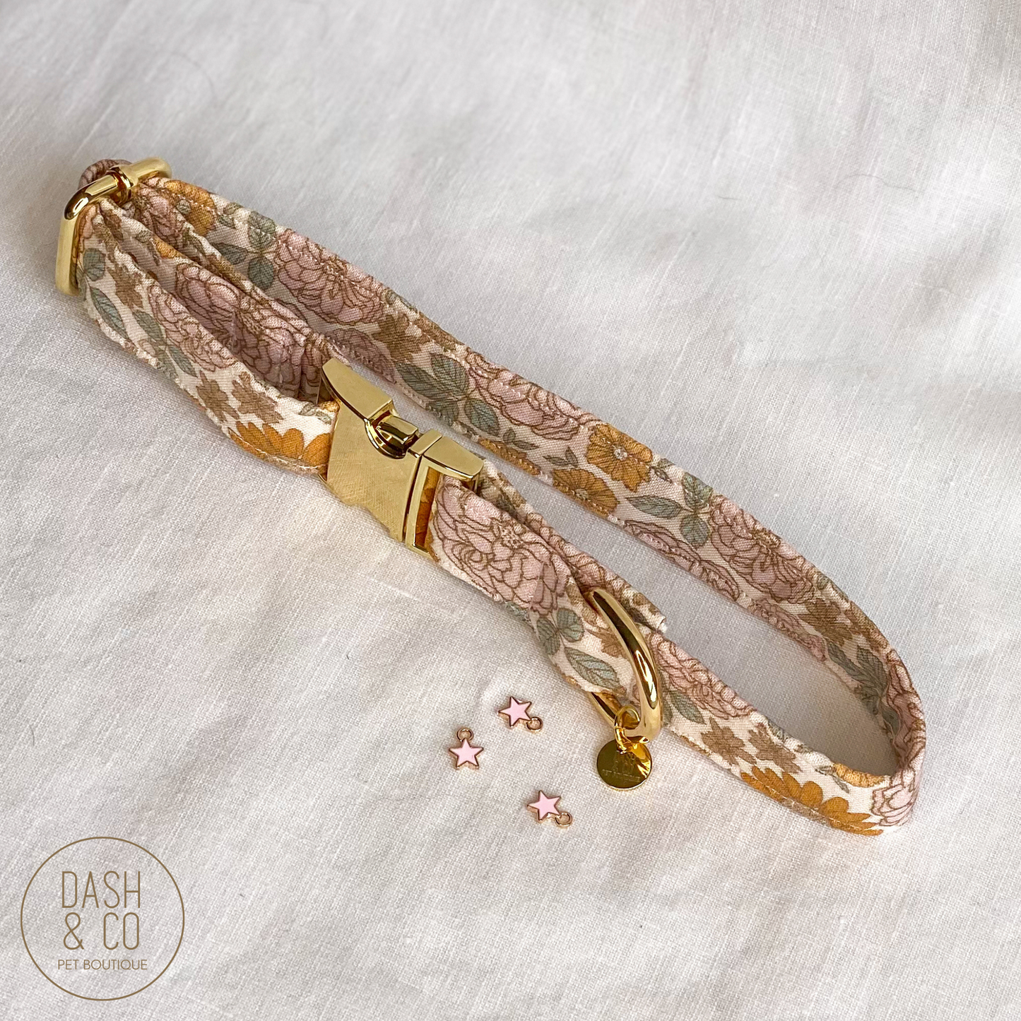 Pink Star Collar Charm
