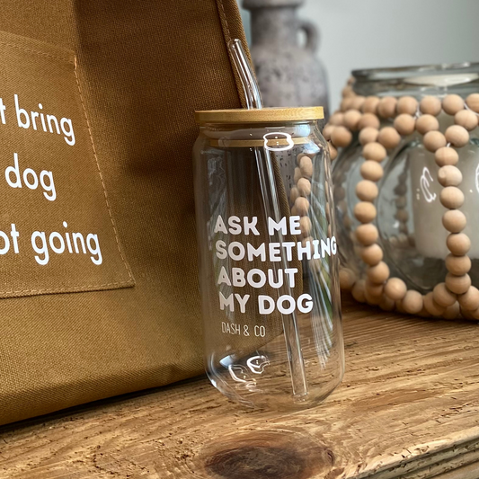 Ask Me Glass Tumbler