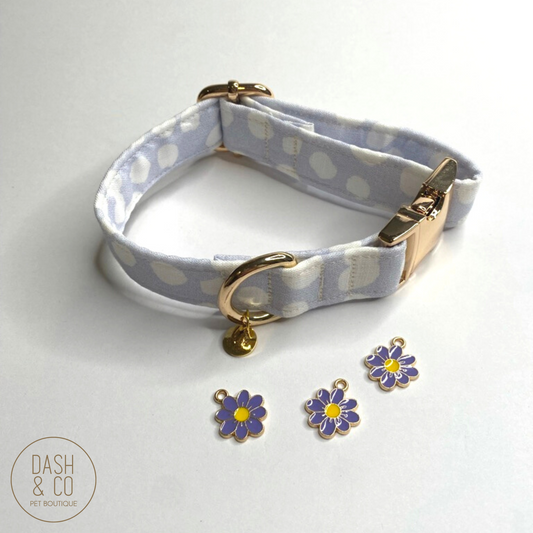 Purple Flower - Collar Charm