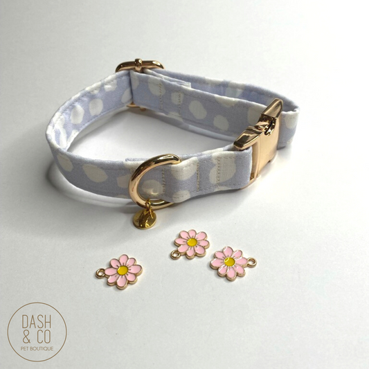 Pink Flower - Collar Charm
